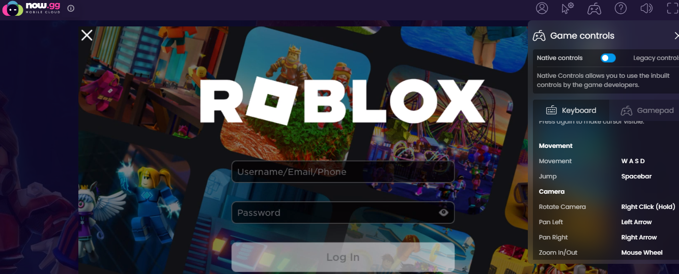 roblox login